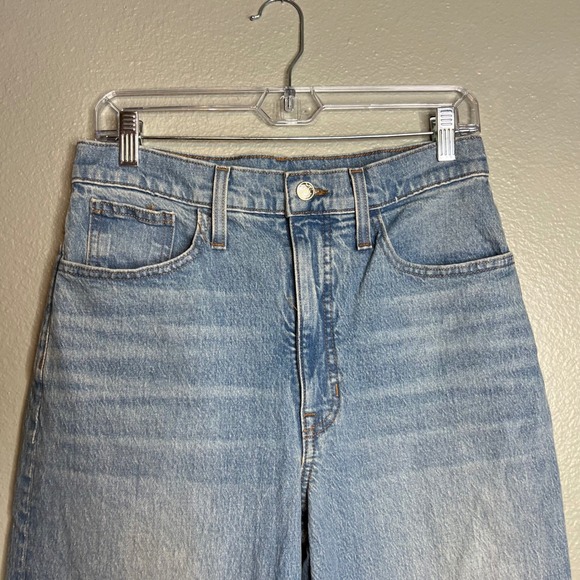 Madewell Balloon Jeans Size 27‎ Crop High Rise Whistler Wash Faded Light NEW - Picture 5 of 11